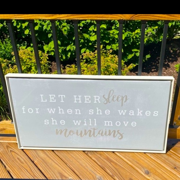 Wood Frame Whitewash Canvas Art woman/ girl Bedroom Wall Deco Art Grayish/purple - Picture 5 of 6